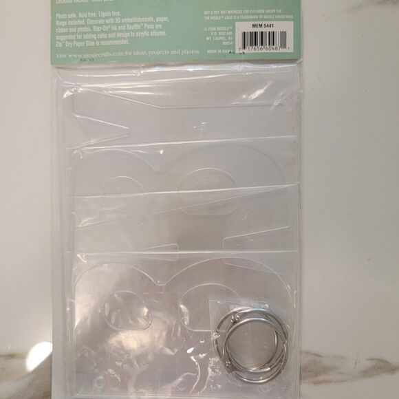 Nicole Build a Memory BABY Clear Acrylic Album MEM 5411 NEW - Picture 5 of 5